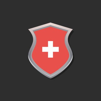 Illustration of Switzerland flag Template vector