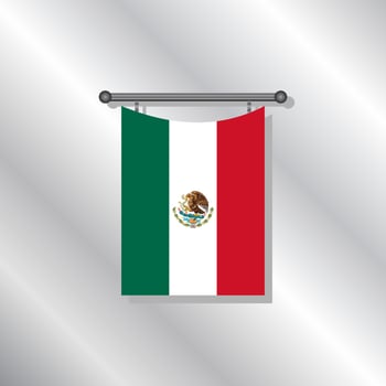 Illustration of Mexico flag Template vector
