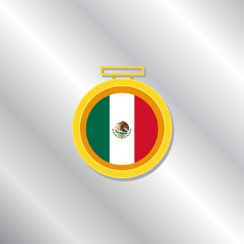 Illustration of Mexico flag Template vector