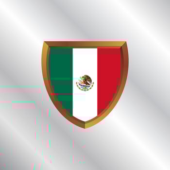 Illustration of Mexico flag Template vector