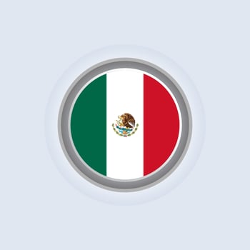 Illustration of Mexico flag Template vector