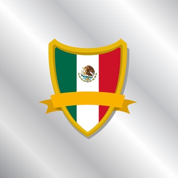 Illustration of Mexico flag Template vector