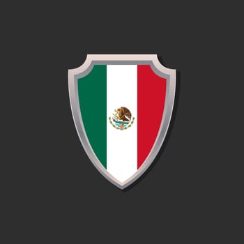 Illustration of Mexico flag Template vector