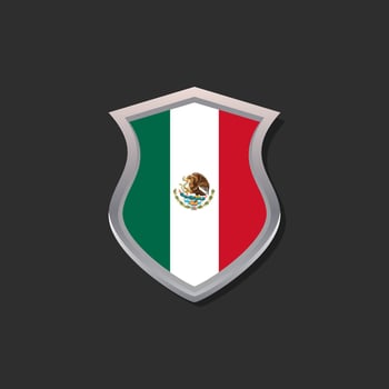 Illustration of Mexico flag Template vector