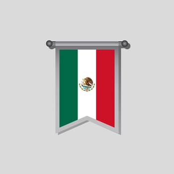Illustration of Mexico flag Template vector