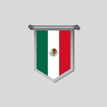 Illustration of Mexico flag Template vector