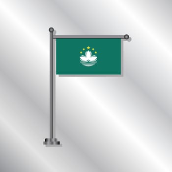 Illustration of Macau flag Template vector