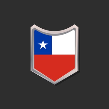 Illustration of Chile flag Template vector