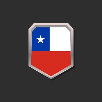 Illustration of Chile flag Template vector