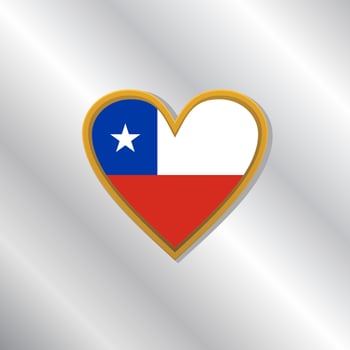 Illustration of Chile flag Template vector