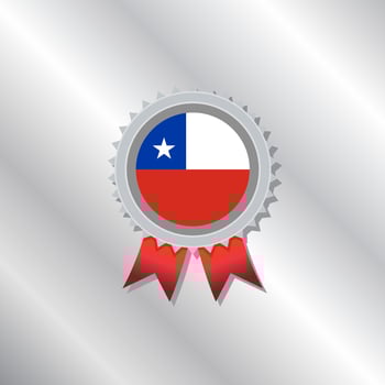 Illustration of Chile flag Template vector