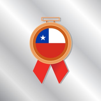 Illustration of Chile flag Template vector