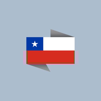 Illustration of Chile flag Template vector