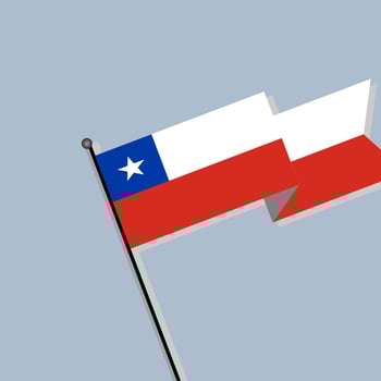 Illustration of Chile flag Template vector