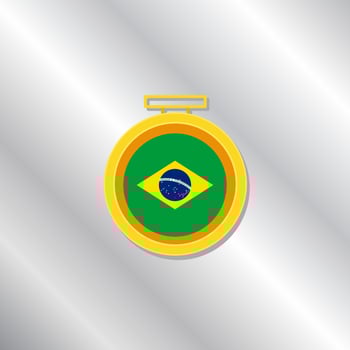 Illustration of Brazil flag Template vector
