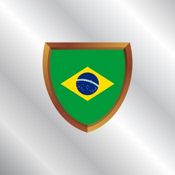 Illustration of Brazil flag Template vector