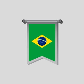 Illustration of Brazil flag Template vector