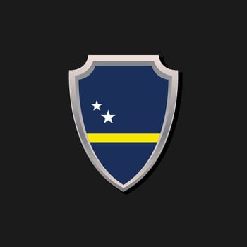Illustration of Curacao flag Template vector