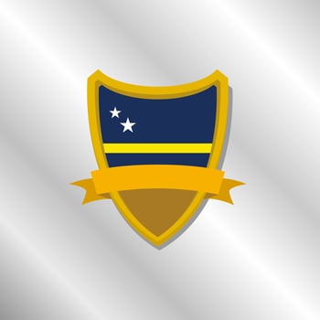 Illustration of Curacao flag Template vector