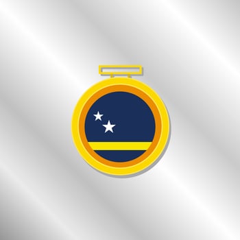 Illustration of Curacao flag Template vector