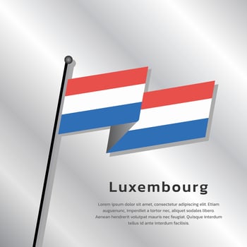 Illustration of Luxembourg flag Template vector