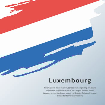 Illustration of Luxembourg flag Template vector