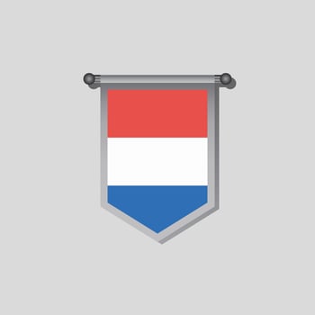 Illustration of Luxembourg flag Template vector