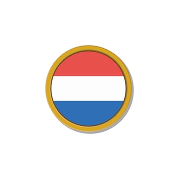 Illustration of Luxembourg flag Template vector