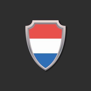 Illustration of Luxembourg flag Template vector