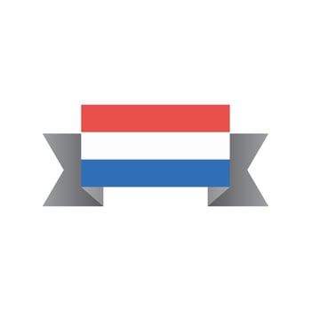 Illustration of Luxembourg flag Template vector