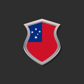 Illustration of Samoa flag Template vector