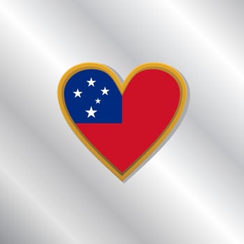 Illustration of Samoa flag Template vector