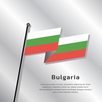 Illustration of Bulgaria flag Template vector