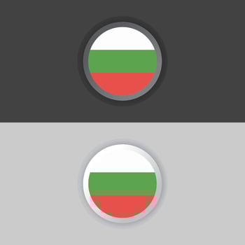 Illustration of Bulgaria flag Template vector