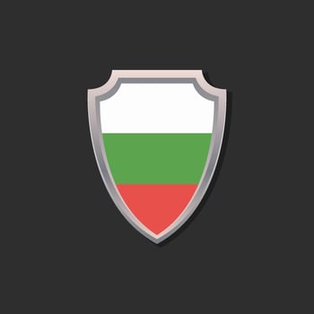 Illustration of Bulgaria flag Template vector