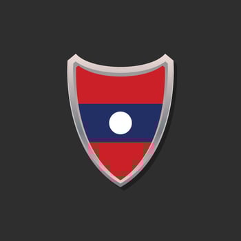 Illustration of Laos flag Template vector