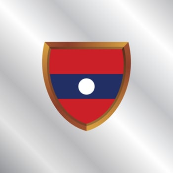Illustration of Laos flag Template vector