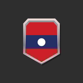 Illustration of Laos flag Template vector