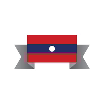 Illustration of Laos flag Template vector