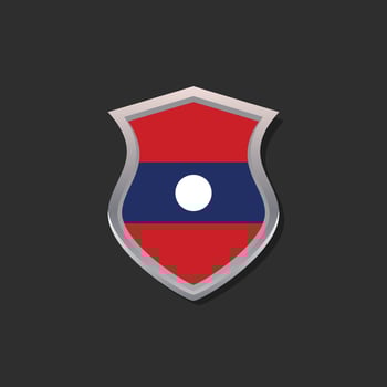 Illustration of Laos flag Template vector