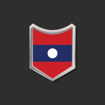 Illustration of Laos flag Template vector