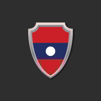 Illustration of Laos flag Template vector