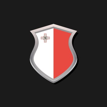 Illustration of Malta flag Template vector