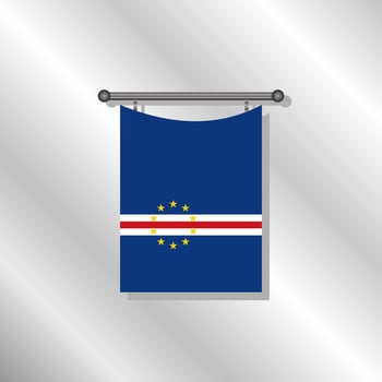 Illustration of Cape Verde flag Template vector