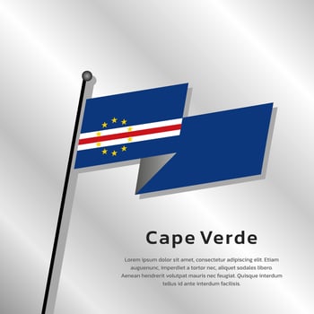 Illustration of Cape Verde flag Template vector
