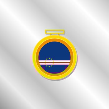 Illustration of Cape Verde flag Template vector
