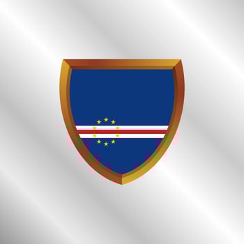 Illustration of Cape Verde flag Template vector