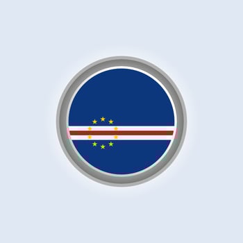 Illustration of Cape Verde flag Template vector