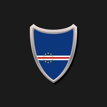 Illustration of Cape Verde flag Template vector