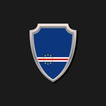 Illustration of Cape Verde flag Template vector